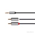 Kabel Kruger&amp;Matz Jack 3.5 wtyk stereo - 2RCA 3m | WSDJ Studio