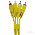 UDG ULT Cable 2xRCA Yellow ST 1,5m U97001YL | WSDJ Studio