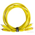 UDG ULT Cable 2xRCA Yellow ST 1,5m U97001YL | WSDJ Studio