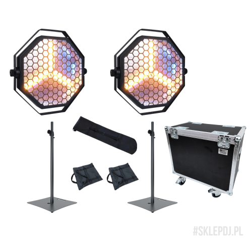 WYNAJEM | Zestaw 2x EVOLIGHTS LUMENO + standy + case | WSDJ Studio