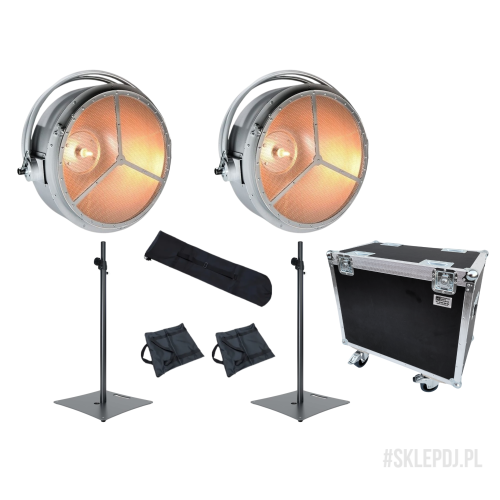 WYNAJEM | Zestaw 2x EVOLIGHTS VINTAGE 500 + standy + case | WSDJ Studio