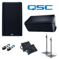 WYNAJEM | 2x Kolumna aktywna QSC K12.2 + statywy | WSDJ Studio
