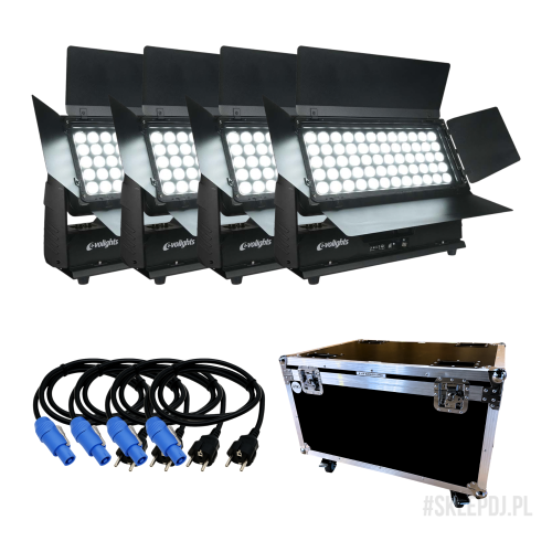 WYNAJEM NA WEEKEND | 4x EVOLIGHTS 60x10W RGBW LED WALL WASHER naświetlacz zewnętrzny IP65 | WSDJ Studio