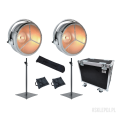 WYNAJEM NA WEEKEND | PARTY PACK: 2x głośnik QSC K12.2 + 2x retro lampa + dymiarka Antari | WSDJ Studio