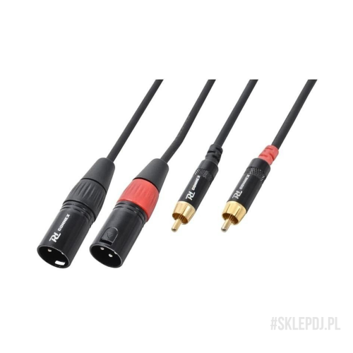 CONNEX Przewód 2x XLR (m) - 2x RCA 3m CX66-3 | WSDJ Studio