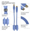 UDG ULT Cable USB 2.0C-B Blue ST 1.5m U96001LB | WSDJ Studio